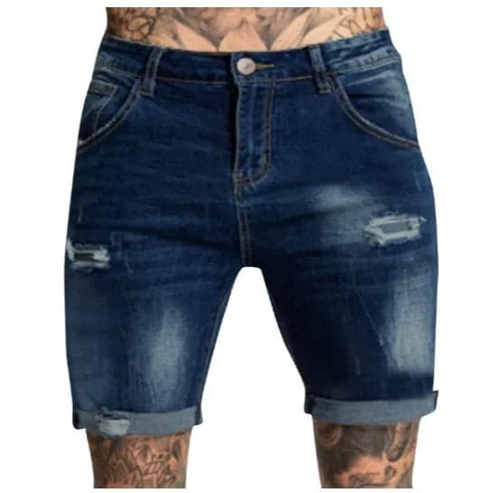 Ripped Cotton Jeans - Thumbnail 5