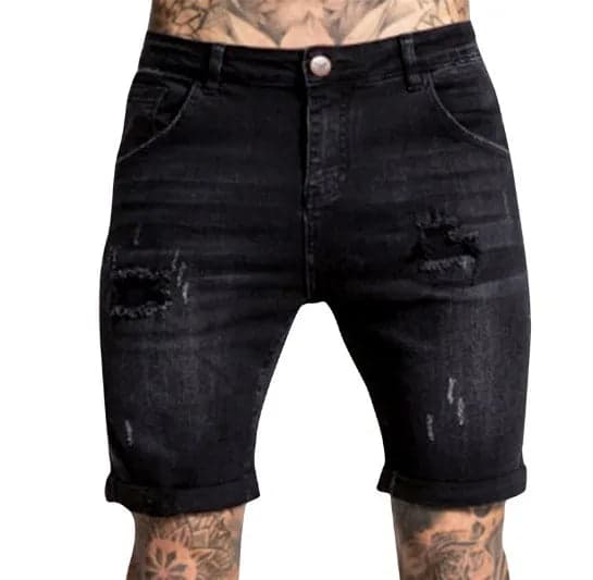 Ripped Cotton Jeans - Thumbnail 6