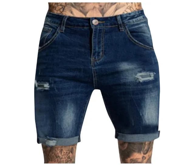Ripped Cotton Jeans - Thumbnail 7