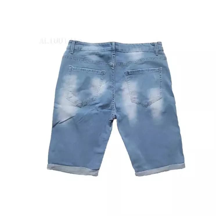 Ripped Cotton Jeans - Thumbnail 4