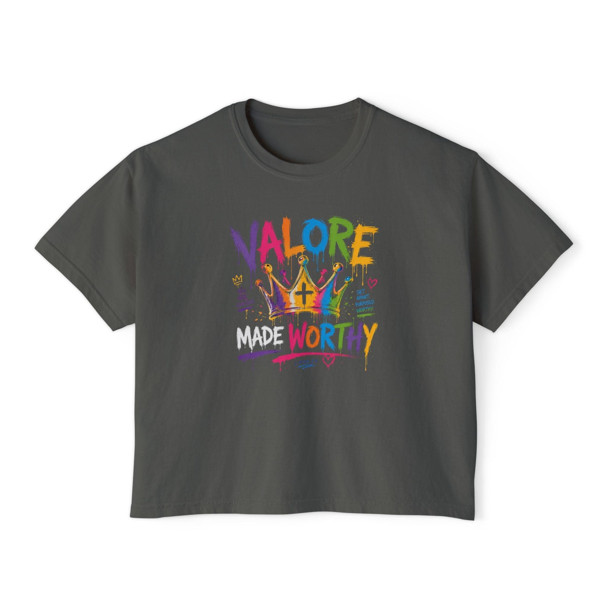Colorful Inspirational Women's Boxy T‑Shirt - Thumbnail 2