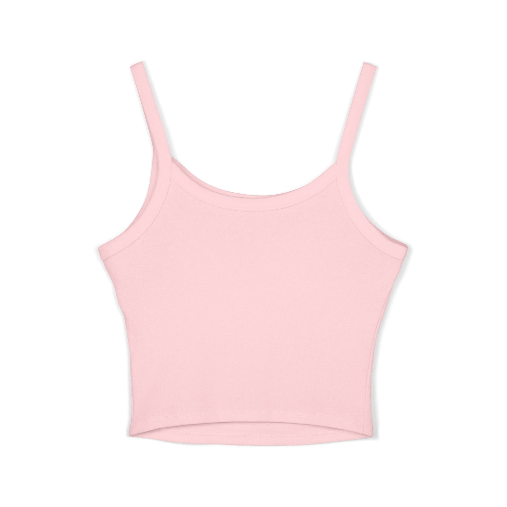 Floral Spaghetti Strap Tank Fitted Cropped Cotton-Blend - Thumbnail 11