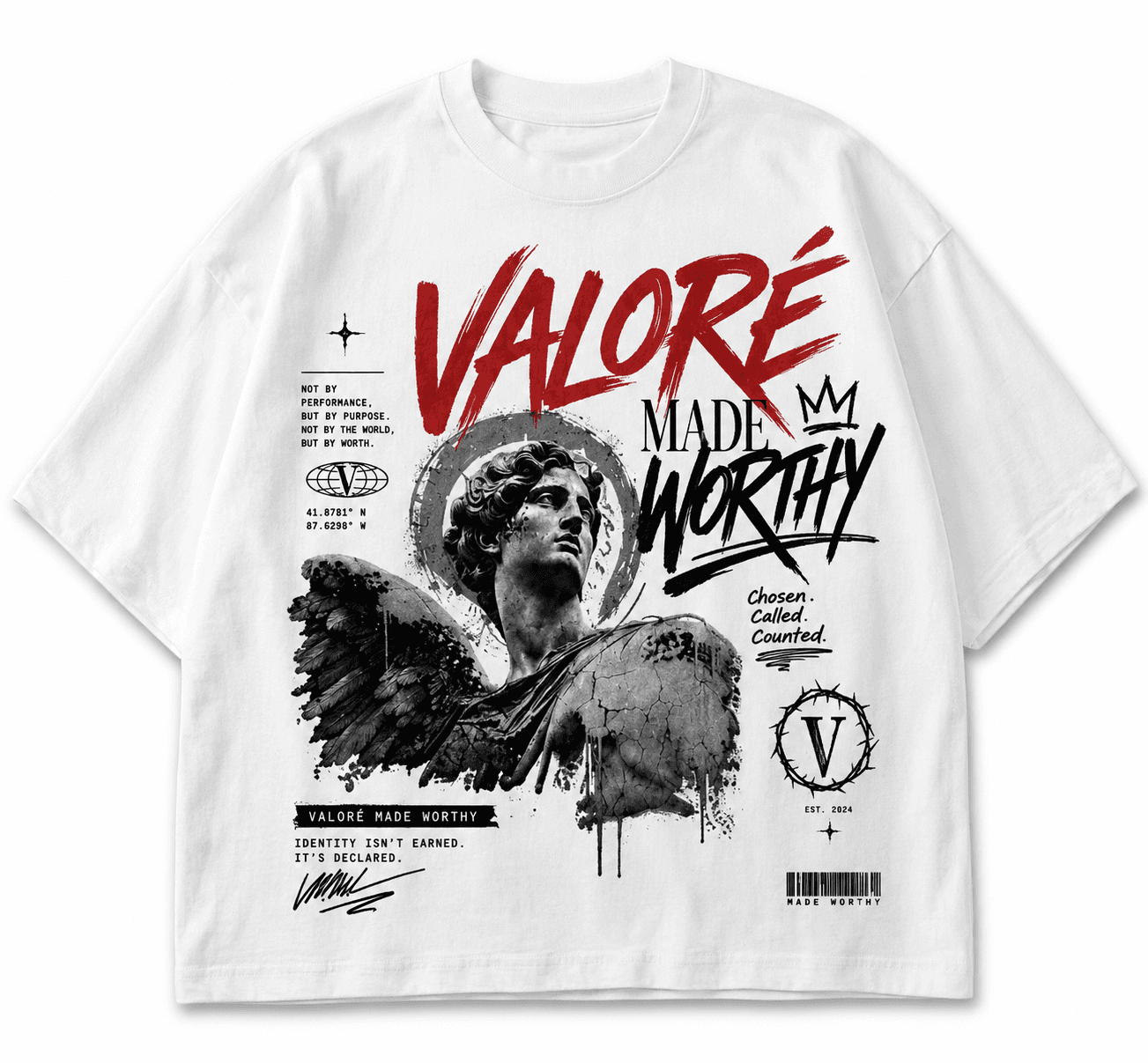 VALORÉ – Made Worthy Oversized Tee - Thumbnail 2