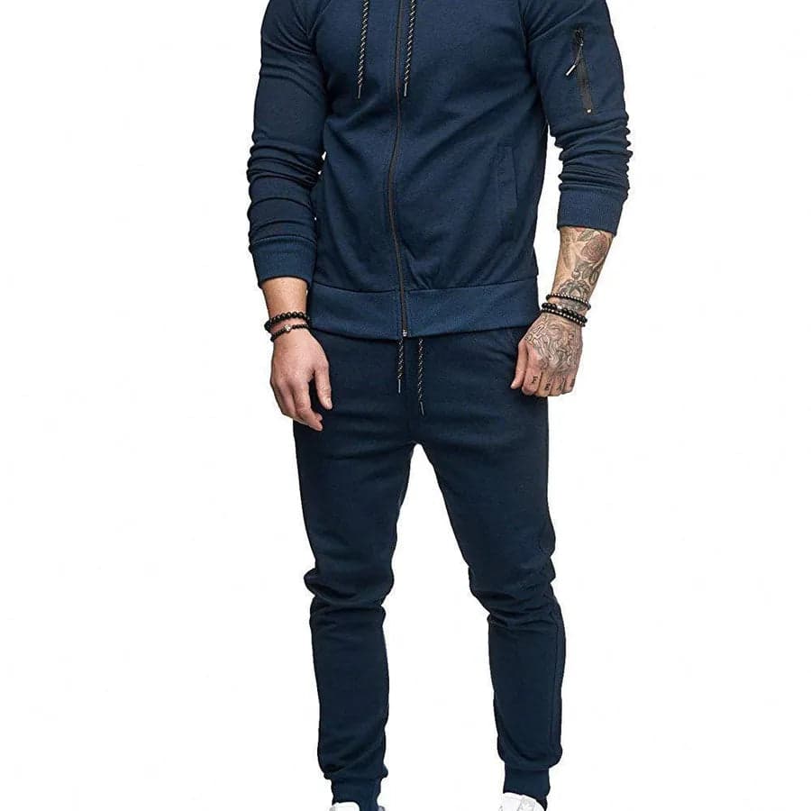 Solid Color Sweatsuit - Thumbnail 2