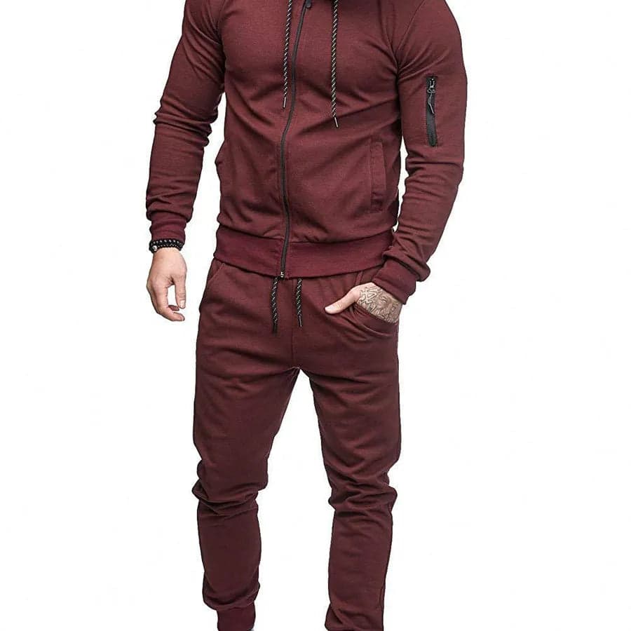 Solid Color Sweatsuit - Thumbnail 8