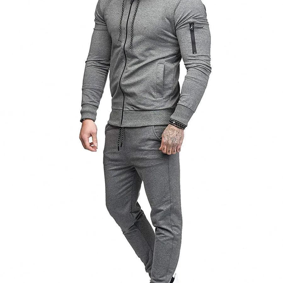 Solid Color Sweatsuit - Thumbnail 9