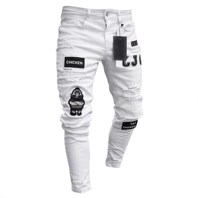 Knee Holes and Zipper Slim Fit - Thumbnail 9