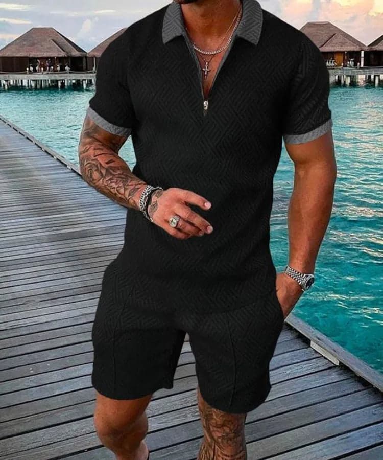 Solid Color Shorts Sets - Thumbnail 16