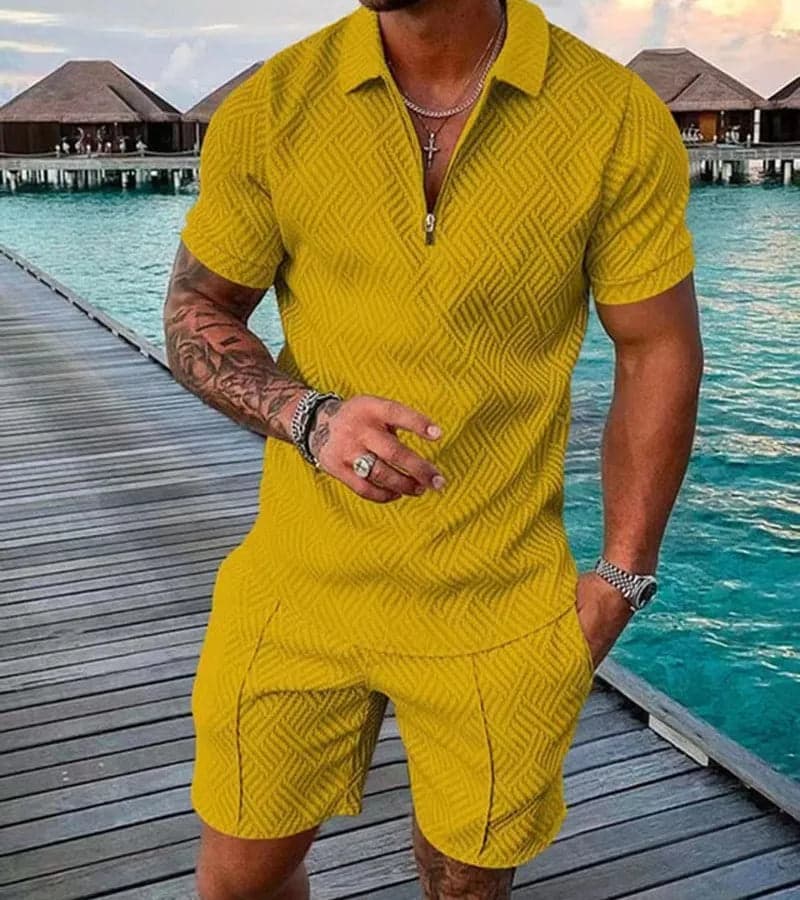 Solid Color Shorts Sets - Thumbnail 2