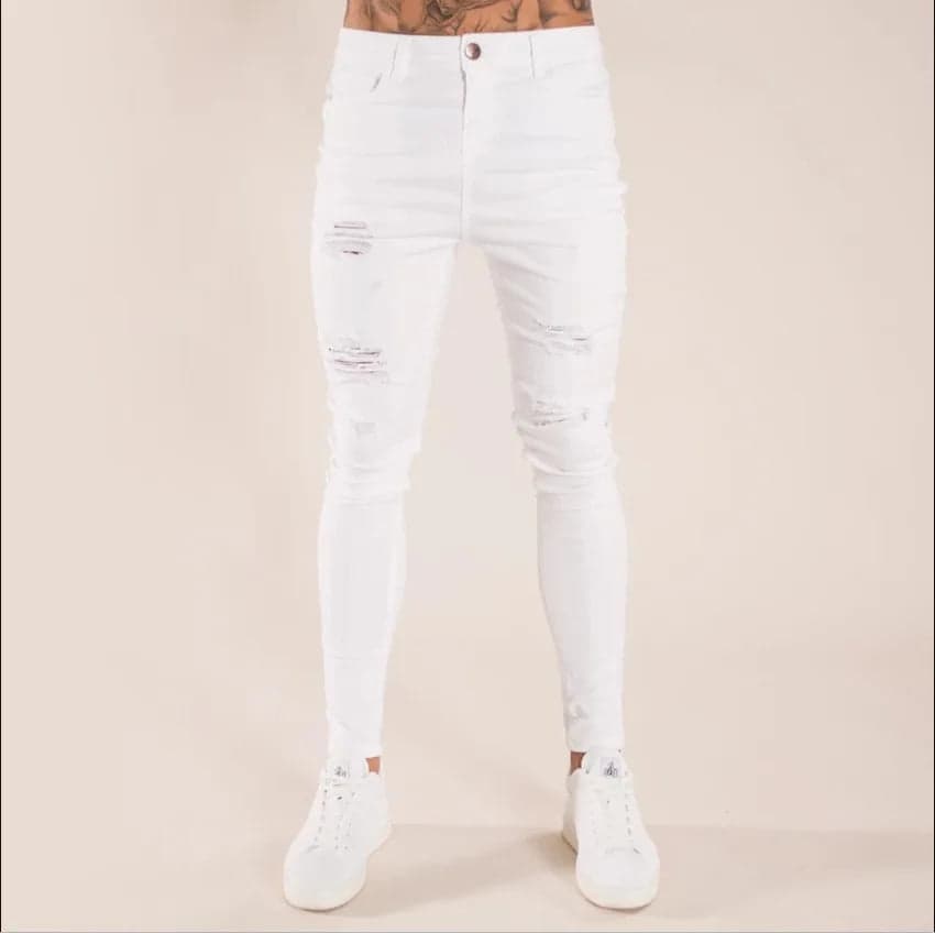 Knee Holes and Zipper Slim Fit - Thumbnail 15