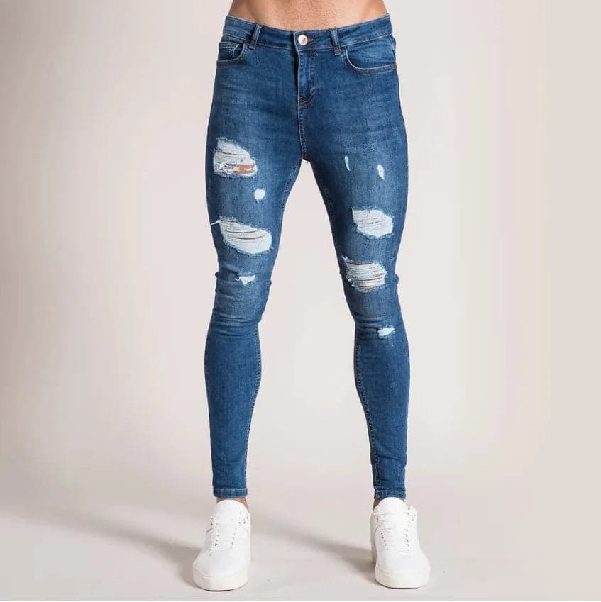 Knee Holes and Zipper Slim Fit - Thumbnail 13