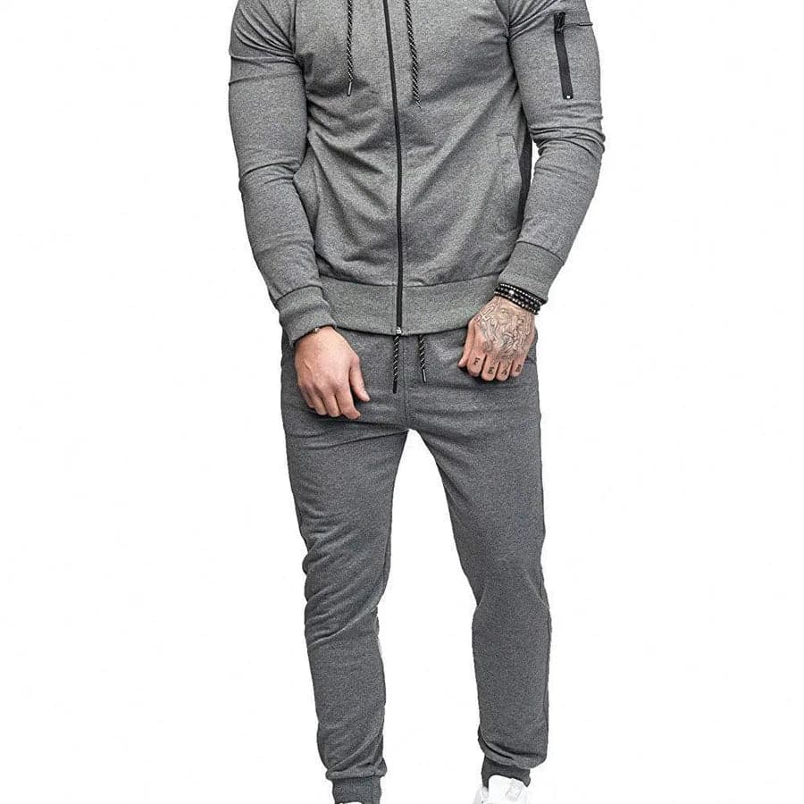 Solid Color Sweatsuit - Thumbnail 3