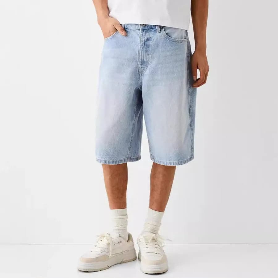 Stretch Denim shorts - Thumbnail 3