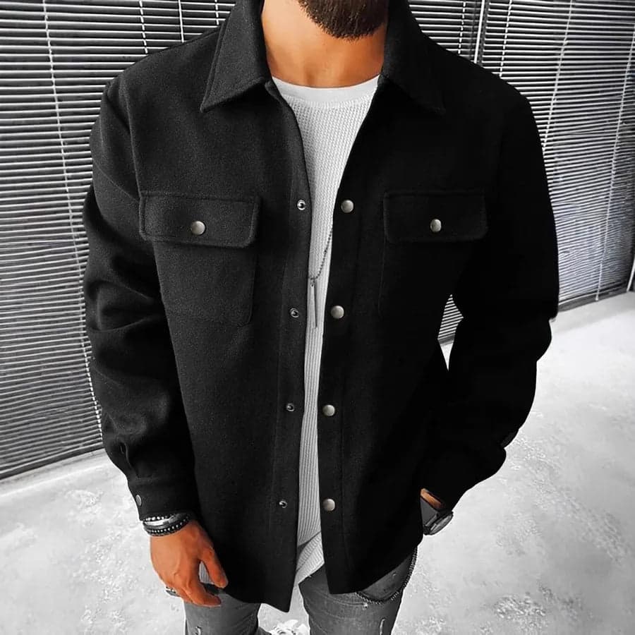 Casual Polyester Jacket - Thumbnail 2