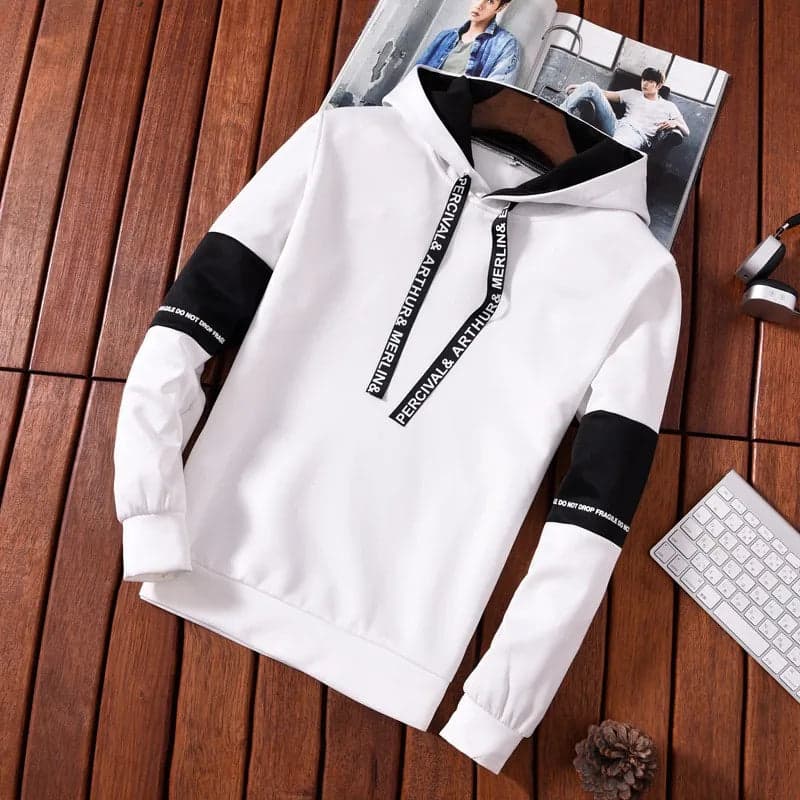 Wholesale men's and women's autumn suit men's New-style trendy handsome hip hop loose long-sleeved T-shirt two-piece student sweater - Thumbnail 13