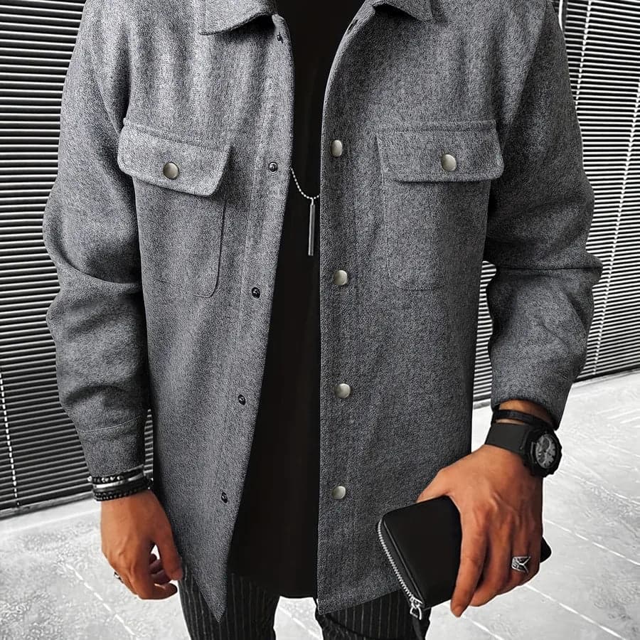 Casual Polyester Jacket - Thumbnail 9