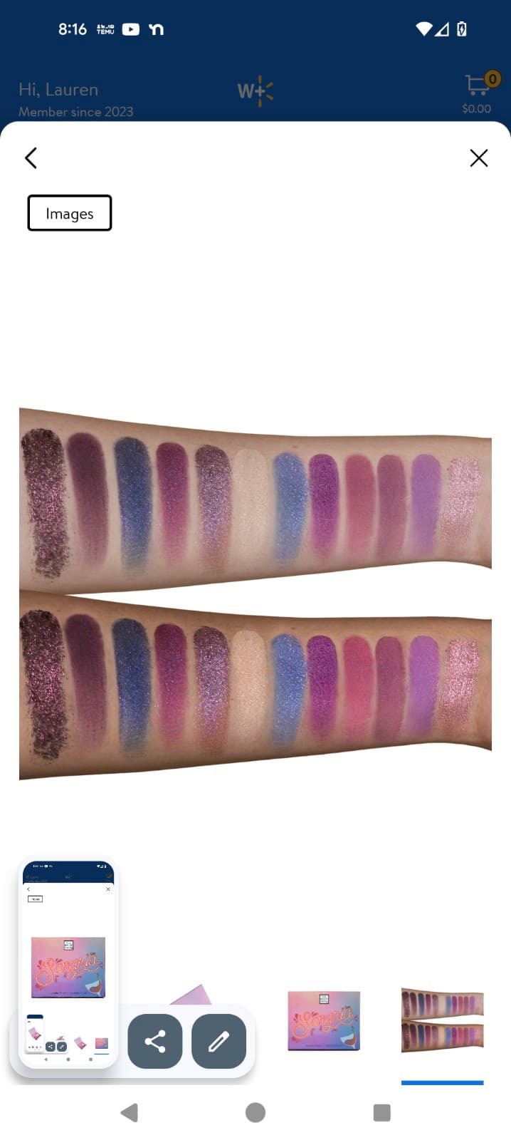 Sangria Eyeshadow palette - Thumbnail 4