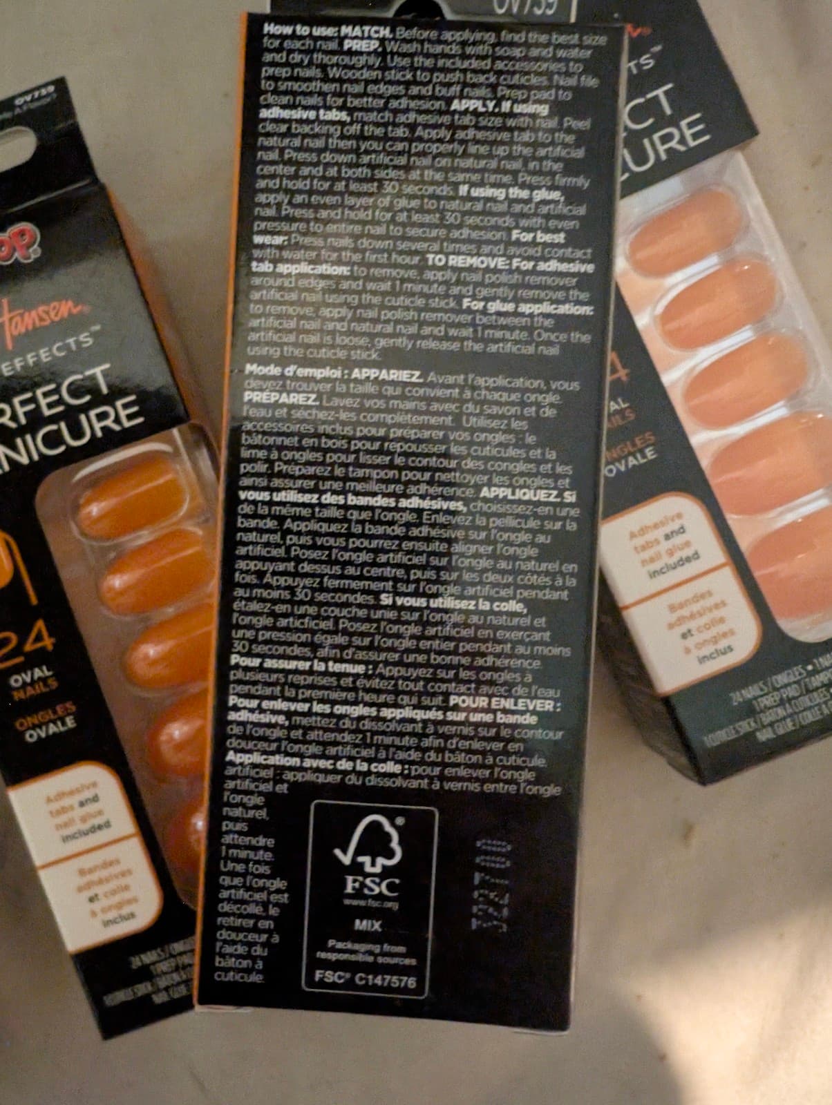 Lot of 3 Sally Hansen press on nails - Thumbnail 2