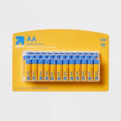 AA Batteries - 10pk Alkaline Battery - up&up™: Household Batteries, 1.5V, Single-Use, 0.506 Lbs - Thumbnail 8