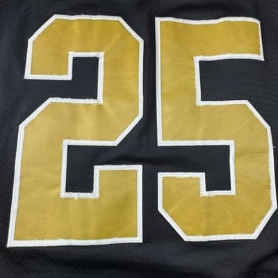 VTG New Orleans Saints Jersey Mens 2XL Black NFL Football Reggie Bush 25 Reebok - Thumbnail 14