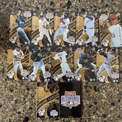 1996 Phillies All-Star Game American League Metal Card Set MLB Griffey A-Rod - Thumbnail 2