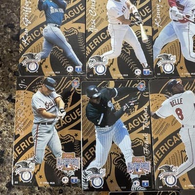 1996 Phillies All-Star Game American League Metal Card Set MLB Griffey A-Rod - Thumbnail 7
