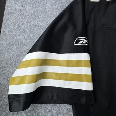 VTG New Orleans Saints Jersey Mens 2XL Black NFL Football Reggie Bush 25 Reebok - Thumbnail 8