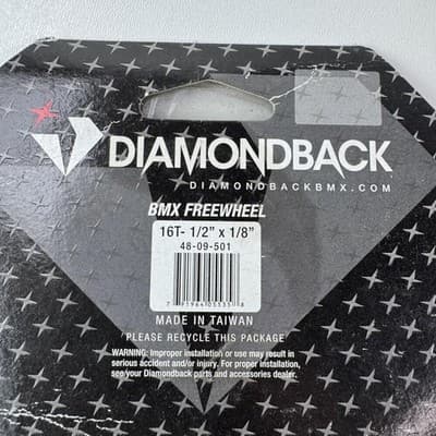 Diamondback BMX Freewheel 16T 1/2 X 1/8 Brown Steel Single Speed Threaded Hub - Thumbnail 5