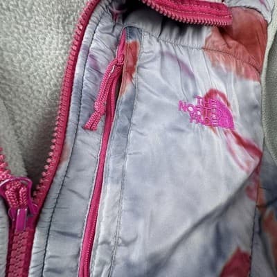The North Face Jacket Womens Medium Gray Fleece Full Zip Interchange Pink Trim - Thumbnail 10