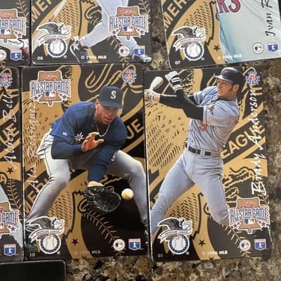 1996 Phillies All-Star Game American League Metal Card Set MLB Griffey A-Rod - Thumbnail 5