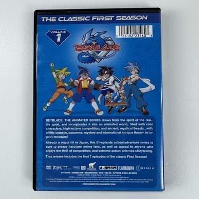 Beyblade Classic First Season Volume 1 DVD 2001 Anime TV NTSC Region 1 Cinedigm - Thumbnail 2
