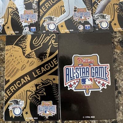 1996 Phillies All-Star Game American League Metal Card Set MLB Griffey A-Rod - Thumbnail 8