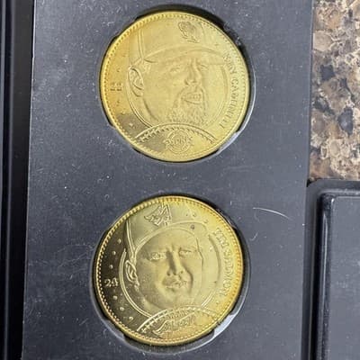 MLB Baseball Gold Tone Coin Lot 13 Players Derek Jeter Cal Ripken Jr Set - Thumbnail 6