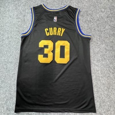 Golden State Warriors Jersey Mens 50 Black NBA Basketball Stephen Curry 30 Nike - Thumbnail 7