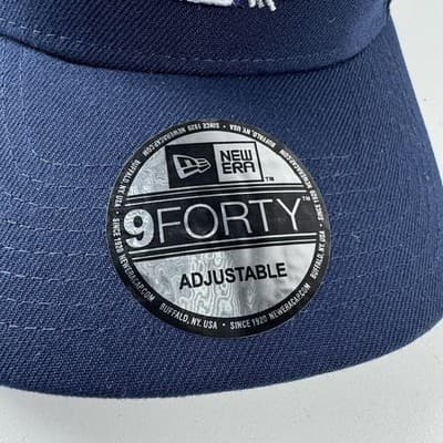 New York Yankees Hat Cap Strap Back One Size Blue Baseball World Series New Era - Thumbnail 3
