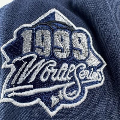 New York Yankees Hat Cap Strap Back One Size Blue Baseball World Series New Era - Thumbnail 4