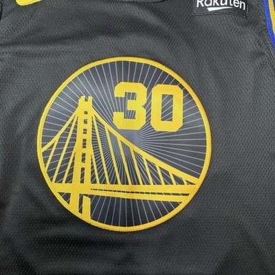 Golden State Warriors Jersey Mens 50 Black NBA Basketball Stephen Curry 30 Nike - Thumbnail 3