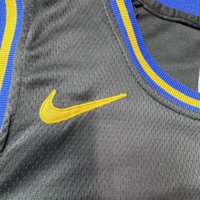 Golden State Warriors Jersey Mens 50 Black NBA Basketball Stephen Curry 30 Nike - Thumbnail 4