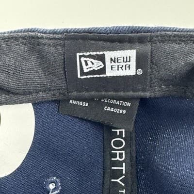 New York Yankees Hat Cap Strap Back One Size Blue Baseball World Series New Era - Thumbnail 8
