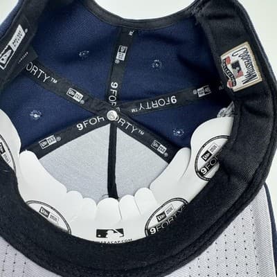 New York Yankees Hat Cap Strap Back One Size Blue Baseball World Series New Era - Thumbnail 5