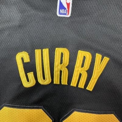 Golden State Warriors Jersey Mens 50 Black NBA Basketball Stephen Curry 30 Nike - Thumbnail 10
