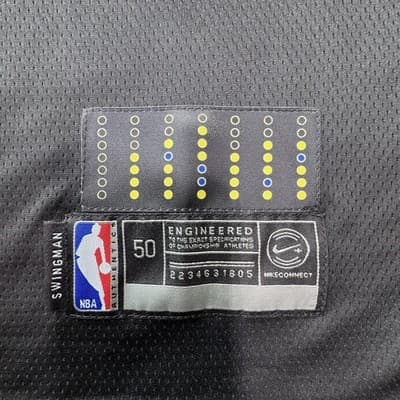 Golden State Warriors Jersey Mens 50 Black NBA Basketball Stephen Curry 30 Nike - Thumbnail 2