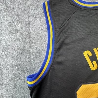 Golden State Warriors Jersey Mens 50 Black NBA Basketball Stephen Curry 30 Nike - Thumbnail 12