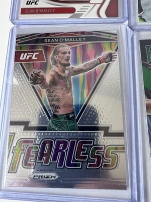 Sean O'Malley 2021 Panini Prizm Chronicles UFC 9 Card Lot Fireworks Fearless - Thumbnail 5