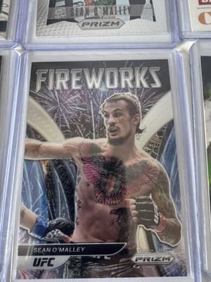 Sean O'Malley 2021 Panini Prizm Chronicles UFC 9 Card Lot Fireworks Fearless - Thumbnail 3