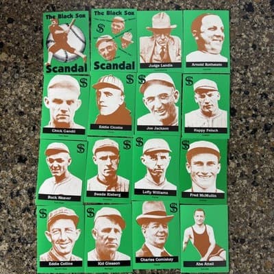 The Black Sox Scandal 16 Card Set 1919 MLB Baseball Chicago White Sox Players - Thumbnail 2