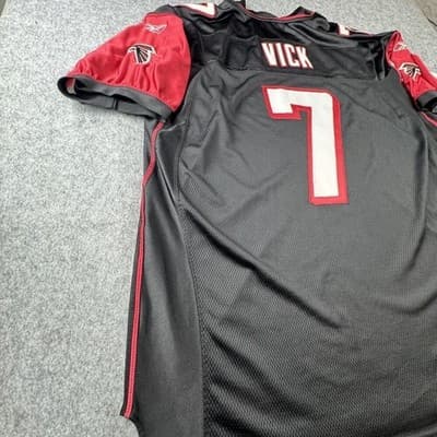 VTG Michael Vick #7 Atlanta Falcons Jersey Mens 56 NFL Football Reebok On Field - Thumbnail 13