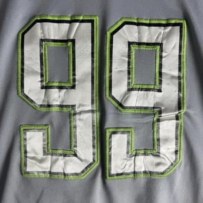 Houston Texans Jersey Mens 40 Gray NFL Football Pro Bowl Shirt Nike Watts 99 - Thumbnail 4