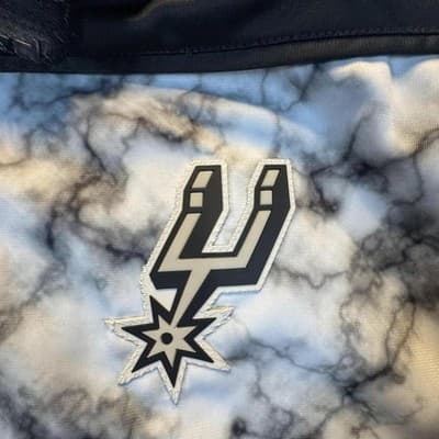 San Antonio Spurs Jacket Mens 3XL Black Marble NBA Basketball Zipway Full Zip - Thumbnail 3