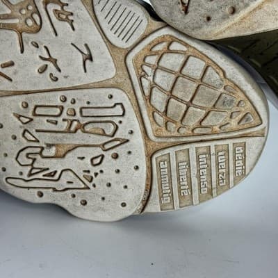 Air Jordan 9 Retro Shoes Mens Size 10.5 White Militia Green Statue 302370-109 - Thumbnail 16